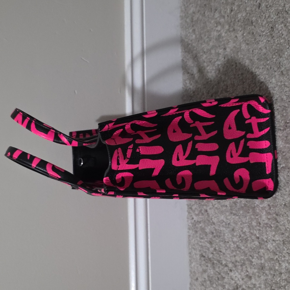 Marc Jacobs x Stephen Sprouse Black and Hot Pink Graffiti The Tote Bag - Picture 2 of 13